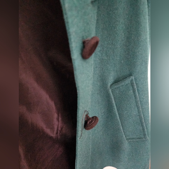 Pins and needles velvet bow back pea coat - Picture 5 of 7